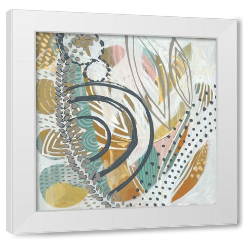 Interval II White Modern Wood Framed Art Print by Zarris, Chariklia