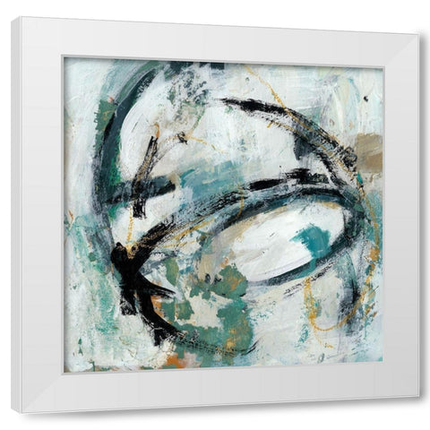 Combustion II White Modern Wood Framed Art Print by Zarris, Chariklia