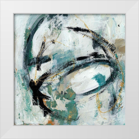 Combustion II White Modern Wood Framed Art Print by Zarris, Chariklia