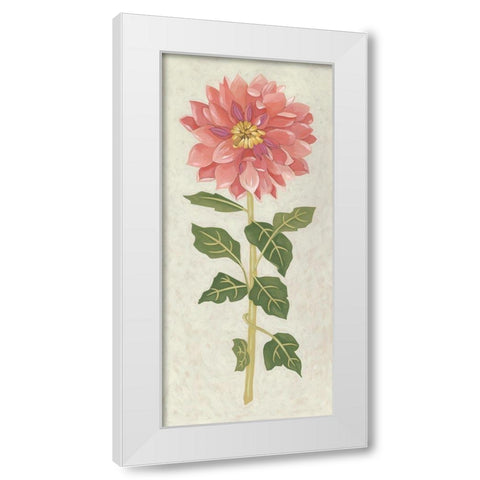 Non-Embellished Dahlia II White Modern Wood Framed Art Print by Zarris, Chariklia