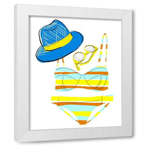 Soak up the Sun VI White Modern Wood Framed Art Print by Blanckslate