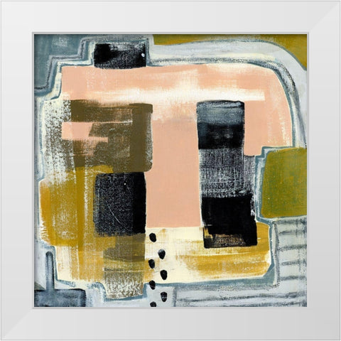 Modern Geo Abstract II White Modern Wood Framed Art Print by Daavettila, Tara