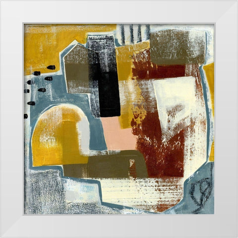 Modern Geo Abstract III White Modern Wood Framed Art Print by Daavettila, Tara