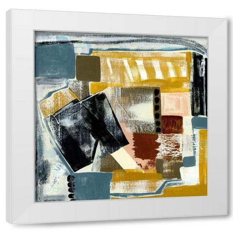 Modern Geo Abstract V White Modern Wood Framed Art Print by Daavettila, Tara