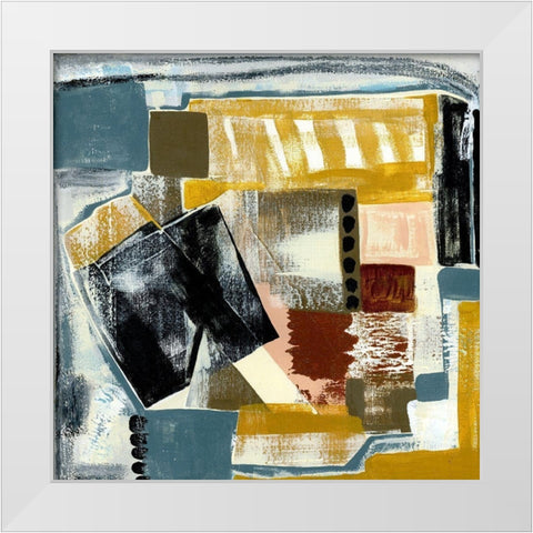 Modern Geo Abstract V White Modern Wood Framed Art Print by Daavettila, Tara