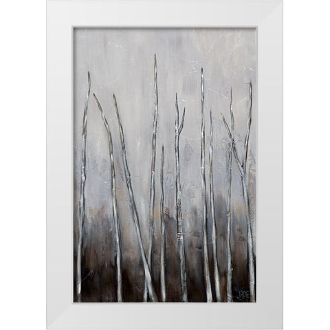 Bare Tree Tops I White Modern Wood Framed Art Print by Reynolds, Jade