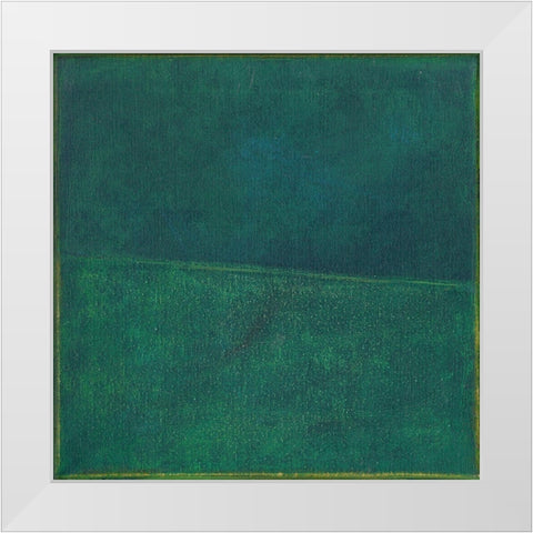 Green Zen II White Modern Wood Framed Art Print by Fuchs, Jodi