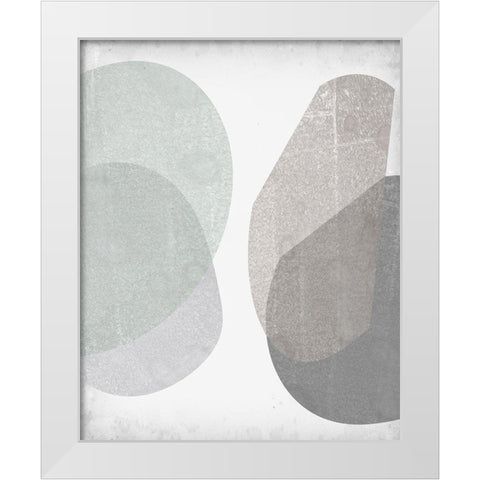 Soft Shapes IV White Modern Wood Framed Art Print by Goldberger, Jennifer