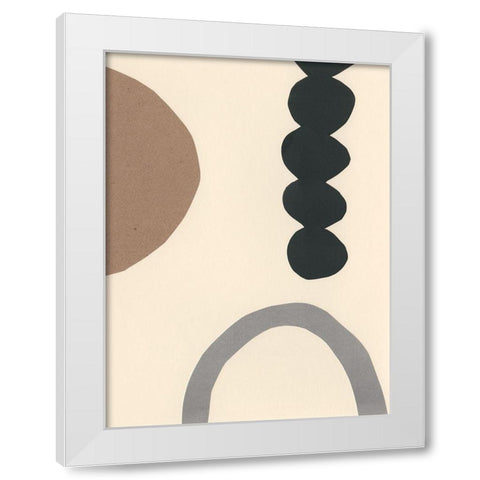 Contempo I White Modern Wood Framed Art Print by Stramel, Renee W.