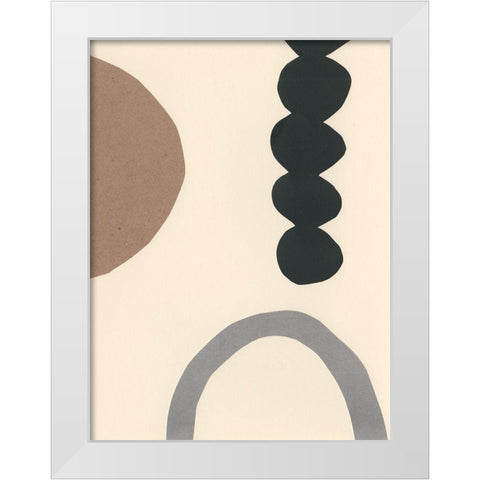 Contempo I White Modern Wood Framed Art Print by Stramel, Renee W.