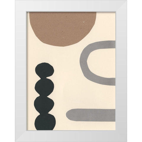 Contempo II White Modern Wood Framed Art Print by Stramel, Renee W.