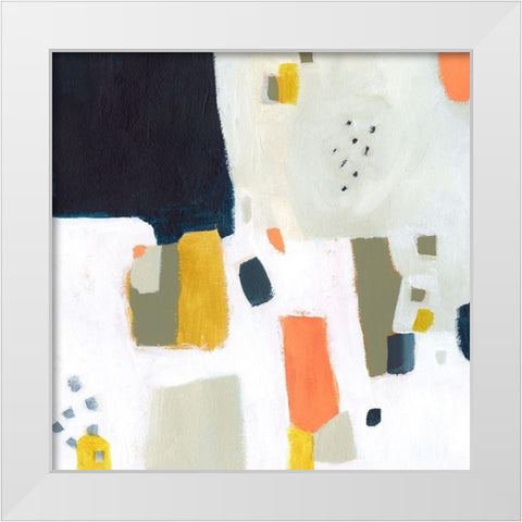 Spangle II White Modern Wood Framed Art Print by Borges, Victoria