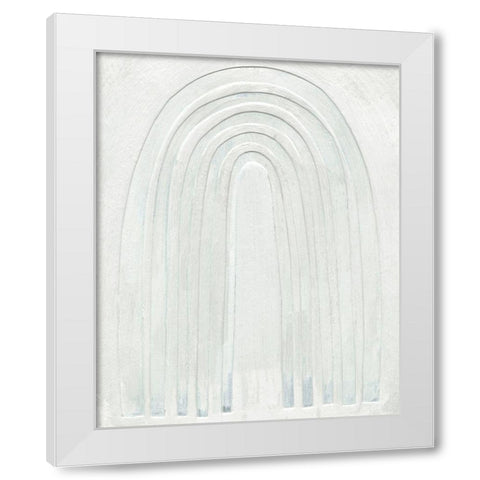 Arcobaleno Bianco I White Modern Wood Framed Art Print by Scarvey, Emma