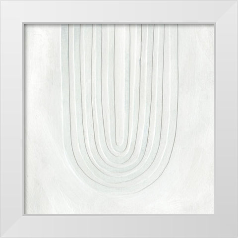 Arcobaleno Bianco IV White Modern Wood Framed Art Print by Scarvey, Emma
