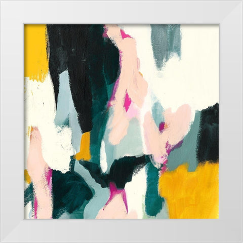 Alora I White Modern Wood Framed Art Print by Borges, Victoria