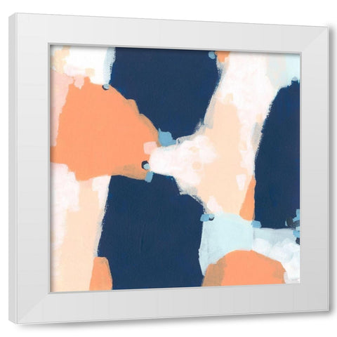 Confetti Impression I White Modern Wood Framed Art Print by Vess, June Erica