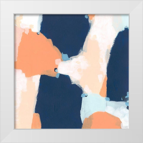 Confetti Impression I White Modern Wood Framed Art Print by Vess, June Erica