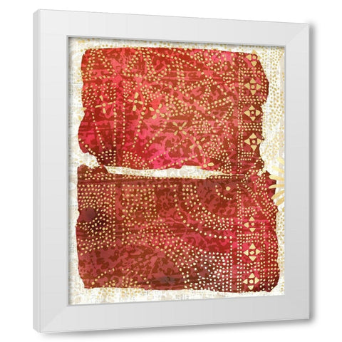 Glimmer Sari I White Modern Wood Framed Art Print by Zarris, Chariklia