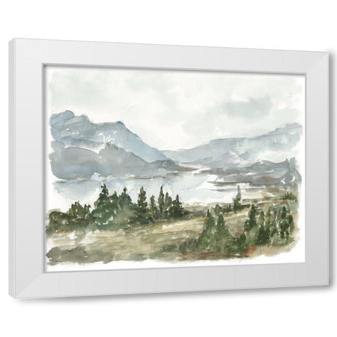 Overcast Reservoir I White Modern Wood Framed Art Print by Harper, Ethan