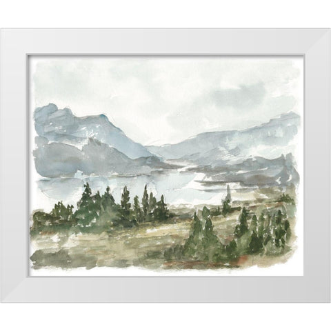 Overcast Reservoir I White Modern Wood Framed Art Print by Harper, Ethan