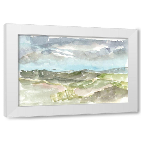 Valley Storm II White Modern Wood Framed Art Print by Harper, Ethan