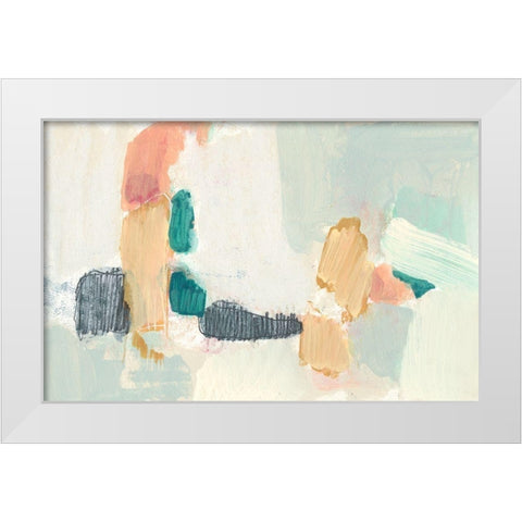 Confetti Shapes I White Modern Wood Framed Art Print by Goldberger, Jennifer