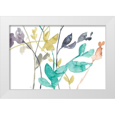 Flowers in Fall IV White Modern Wood Framed Art Print by Goldberger, Jennifer