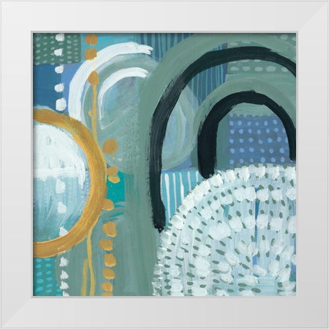 Ocean Garden I White Modern Wood Framed Art Print by Zarris, Chariklia