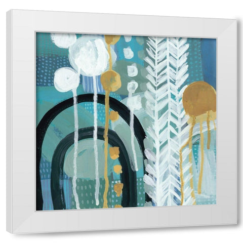 Ocean Garden II White Modern Wood Framed Art Print by Zarris, Chariklia