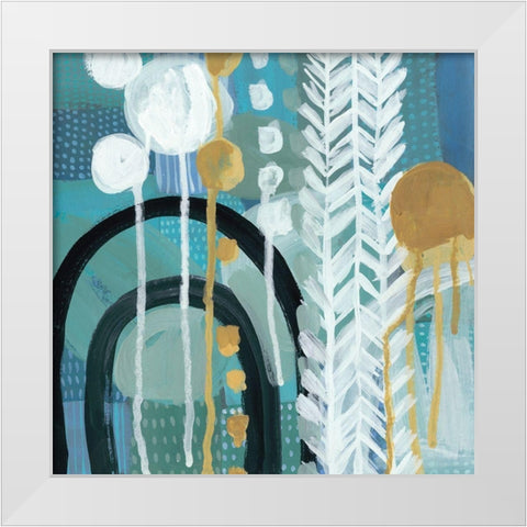 Ocean Garden II White Modern Wood Framed Art Print by Zarris, Chariklia