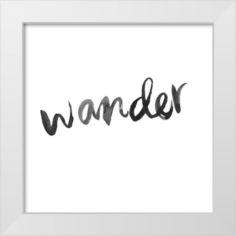 Posi-vibe II White Modern Wood Framed Art Print by Parker, Jennifer Paxton