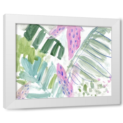 Tropical Abstraction I White Modern Wood Framed Art Print by Wang, Melissa