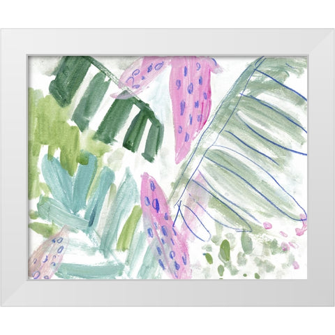 Tropical Abstraction I White Modern Wood Framed Art Print by Wang, Melissa