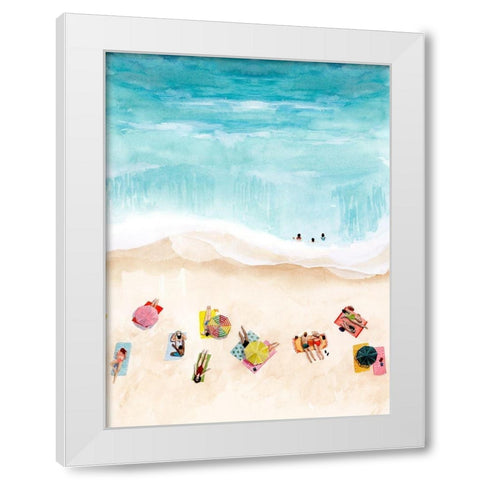 Beach Week II White Modern Wood Framed Art Print by Popp, Grace