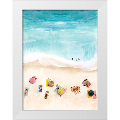 Beach Week II White Modern Wood Framed Art Print by Popp, Grace