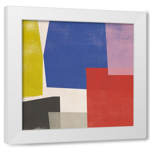 Foolscap I White Modern Wood Framed Art Print by Vess, June Erica