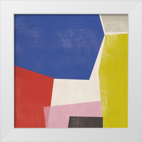 Foolscap II White Modern Wood Framed Art Print by Vess, June Erica