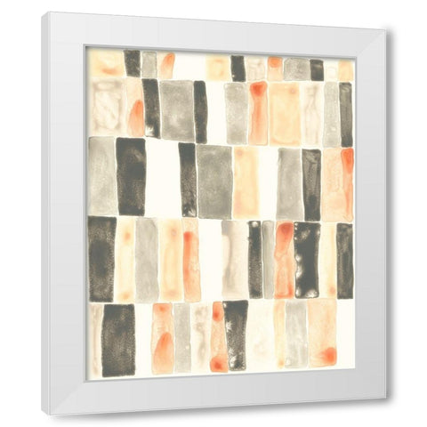 Soft Swatches I White Modern Wood Framed Art Print by Vess, June Erica