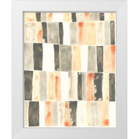 Soft Swatches I White Modern Wood Framed Art Print by Vess, June Erica