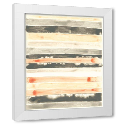 Soft Swatches II White Modern Wood Framed Art Print by Vess, June Erica