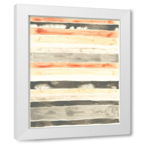Soft Swatches III White Modern Wood Framed Art Print by Vess, June Erica