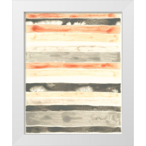 Soft Swatches III White Modern Wood Framed Art Print by Vess, June Erica