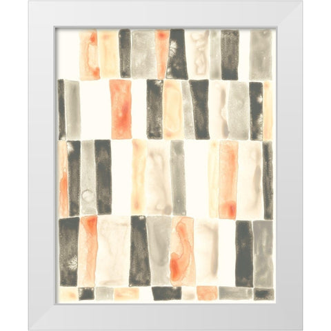 Soft Swatches IV White Modern Wood Framed Art Print by Vess, June Erica
