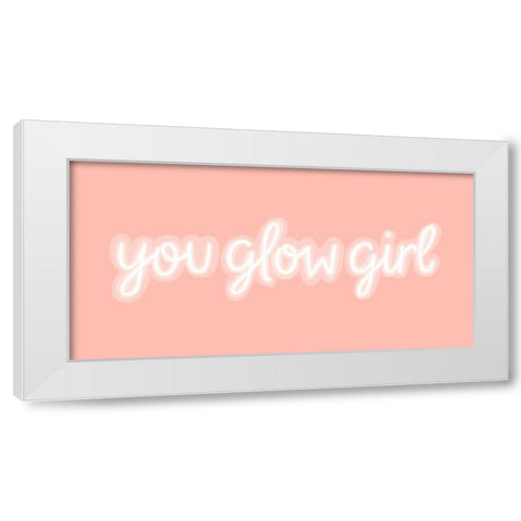 You Glow I White Modern Wood Framed Art Print by Popp, Grace