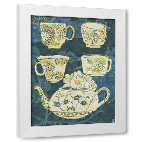 Oolong II White Modern Wood Framed Art Print by Zarris, Chariklia