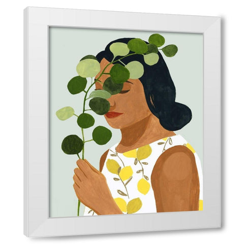 Botany Portrait II White Modern Wood Framed Art Print by Borges, Victoria