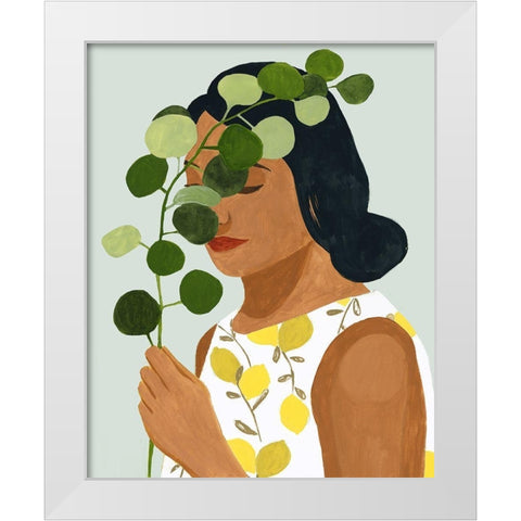 Botany Portrait II White Modern Wood Framed Art Print by Borges, Victoria