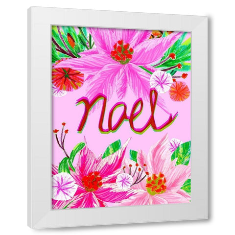 Christmas Foliage II White Modern Wood Framed Art Print by Blanckslate