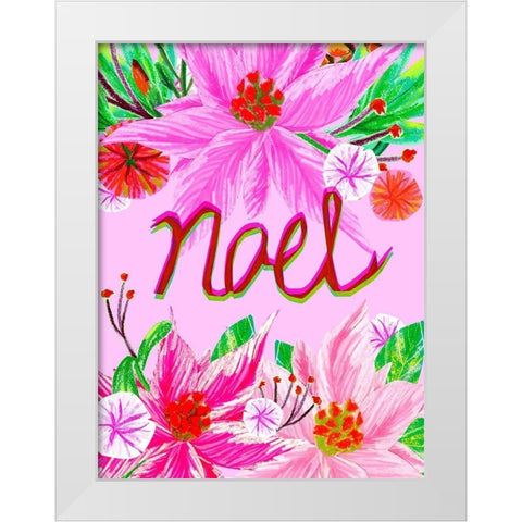 Christmas Foliage II White Modern Wood Framed Art Print by Blanckslate