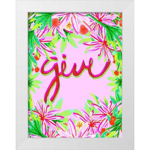 Christmas Foliage III White Modern Wood Framed Art Print by Blanckslate